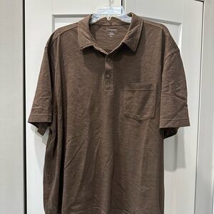 Mens Banana Republic Dark Brown Polo Shirt